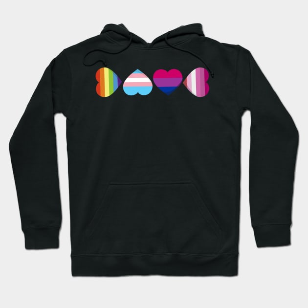 Heart LOVE - LGBT Gay Pride Month product Hoodie by theodoros20